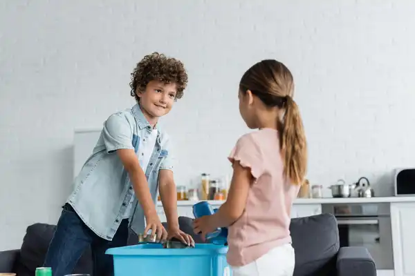 Kids Doing Chores Gamified with App