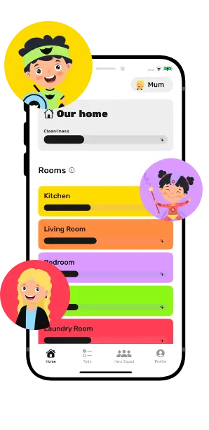 organise house chores with app